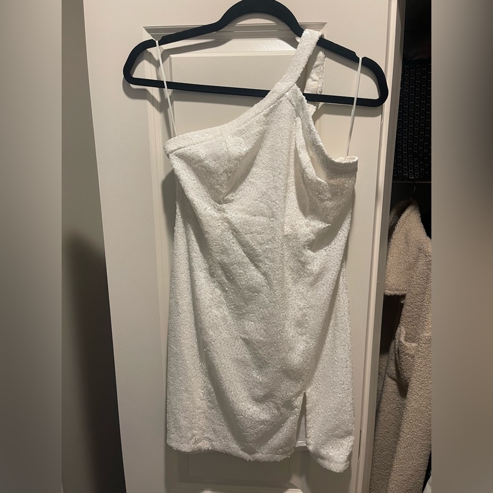 Superdown Revolve One shoulder dress